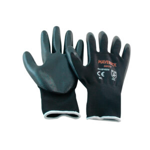 Guantes De Nylon y Palmas en Nitrilo Marca Maverick Talla L