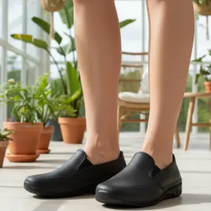 Zapatos Andeslizantes Dama Negro Marca Evacol Ref 201