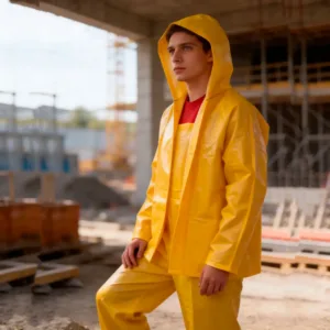 Overol y Chaqueta Fontanero en Pvc Calibre 18 con Pechera