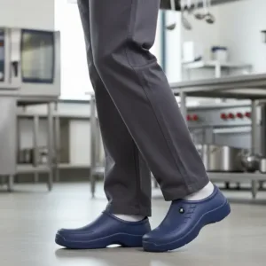 Zapato Antideslizante Ref 080 Color Azul Marca Evacol