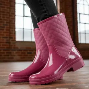 Botas De Lluvia Pvc Impermeables Melissa Color Fucsia Para Mujer