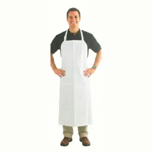 Delantal Industrial Color Blanco En Pvc Calibre 18