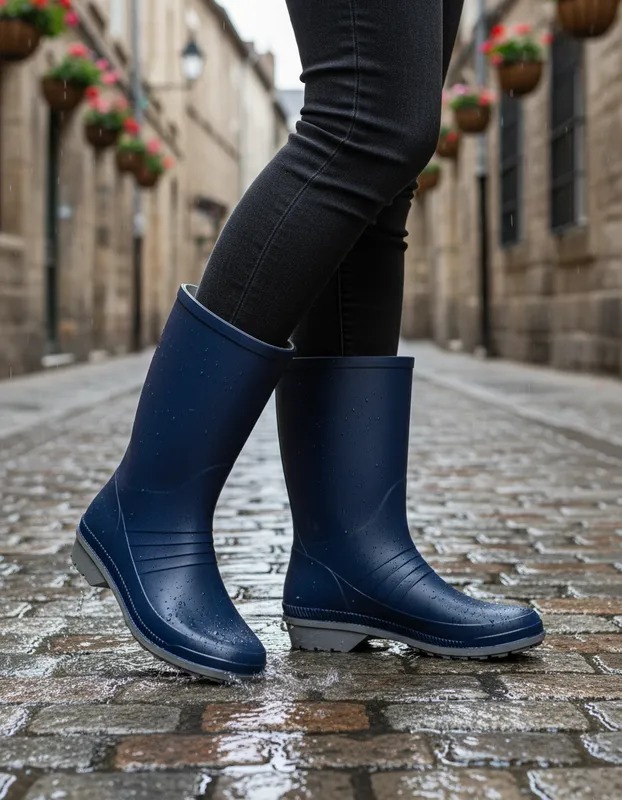 Botas De Caucho Para Dama Caña Corta Marca Idecal